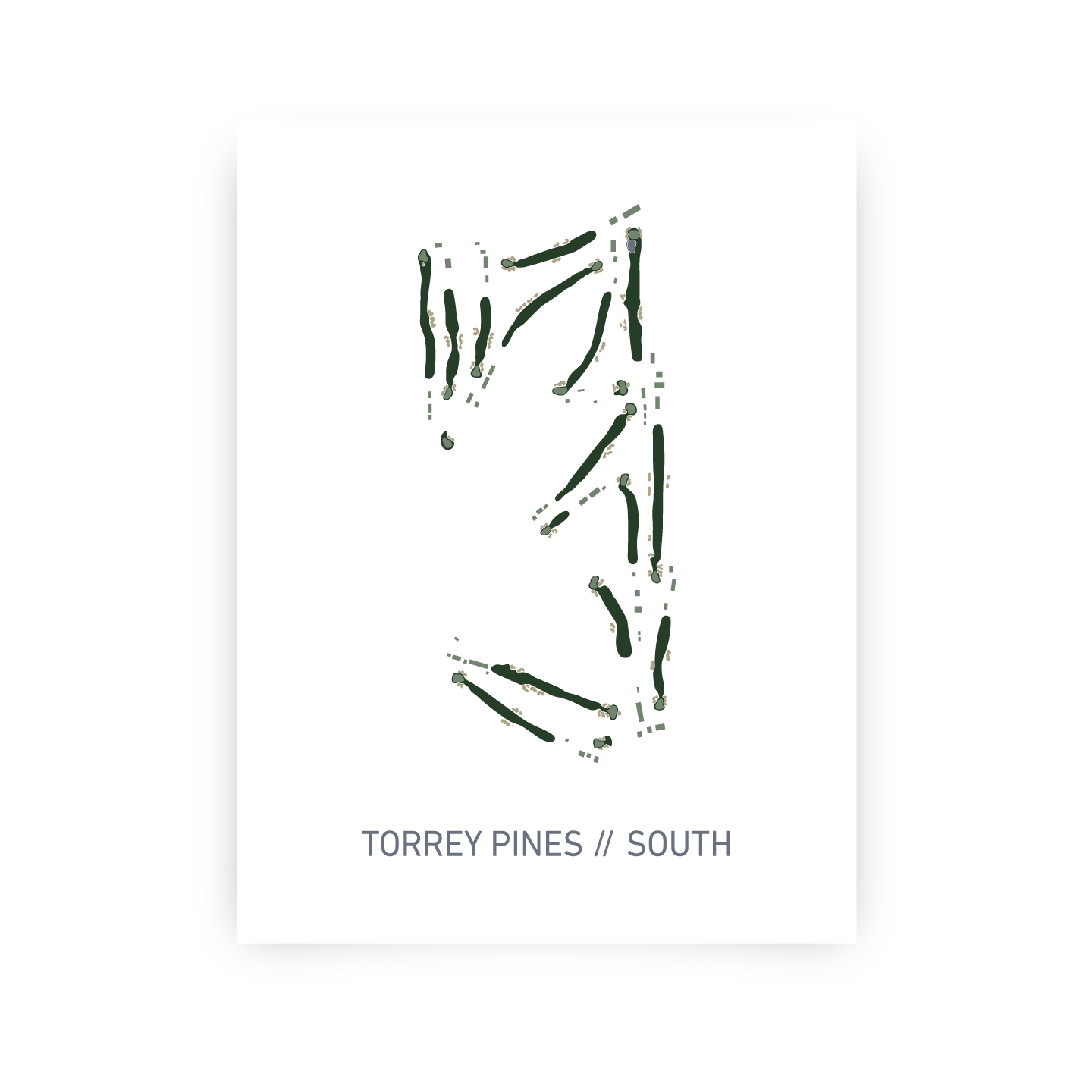 Torrey Pines // South Course (Traditional) Golf Artwork Print LIE
