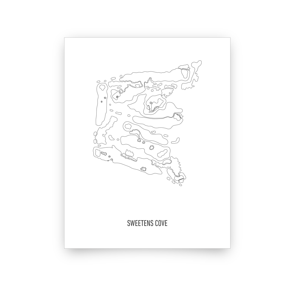 Sweetens Cove (Modern) Golf Artwork Print LIE + LOFT