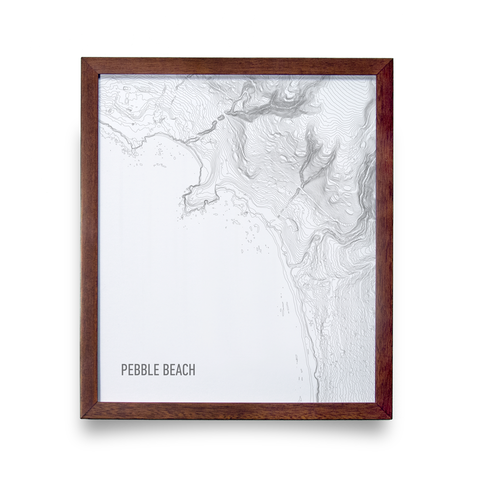 Pebble Beach Topo (White)