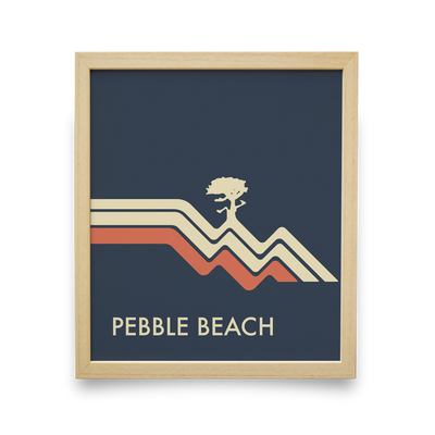 Pebble Beach Waves (Navy)