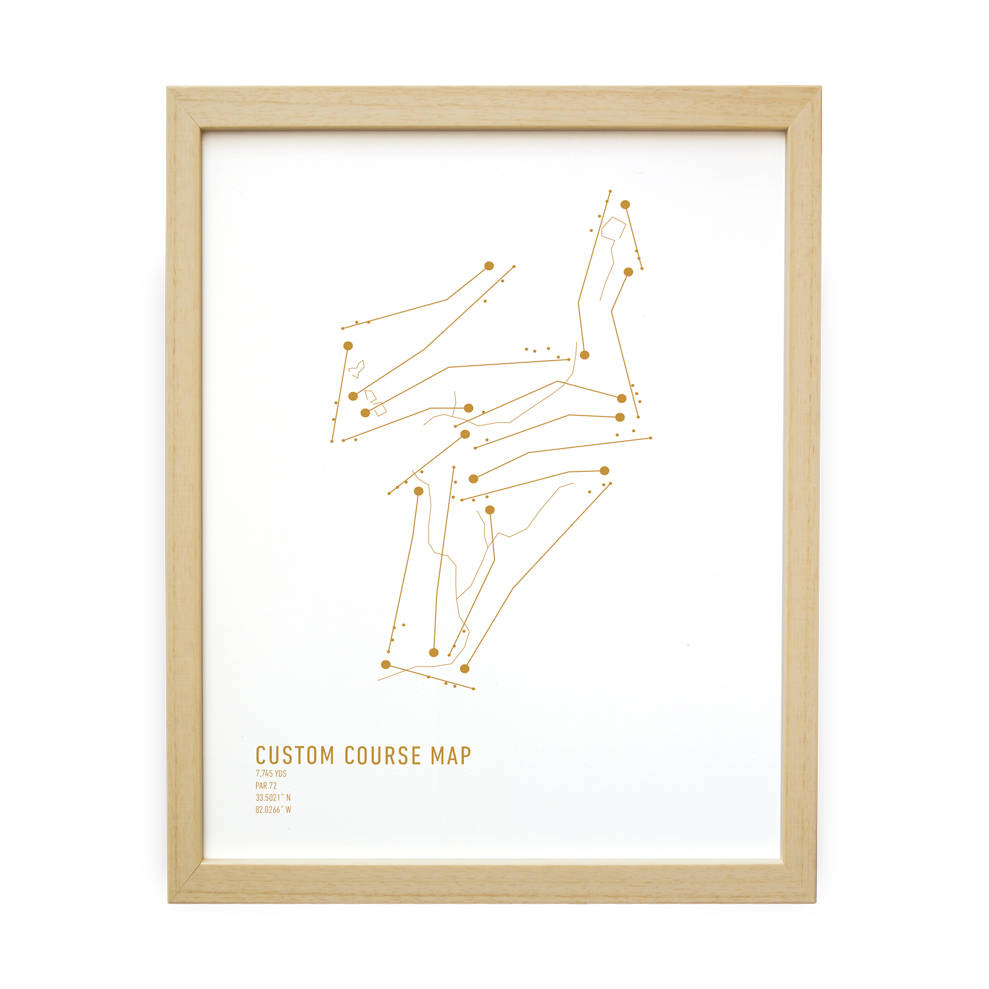 Custom Course Map - Gold Constellation