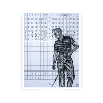 Graphite Drawing - Arnold Palmer
