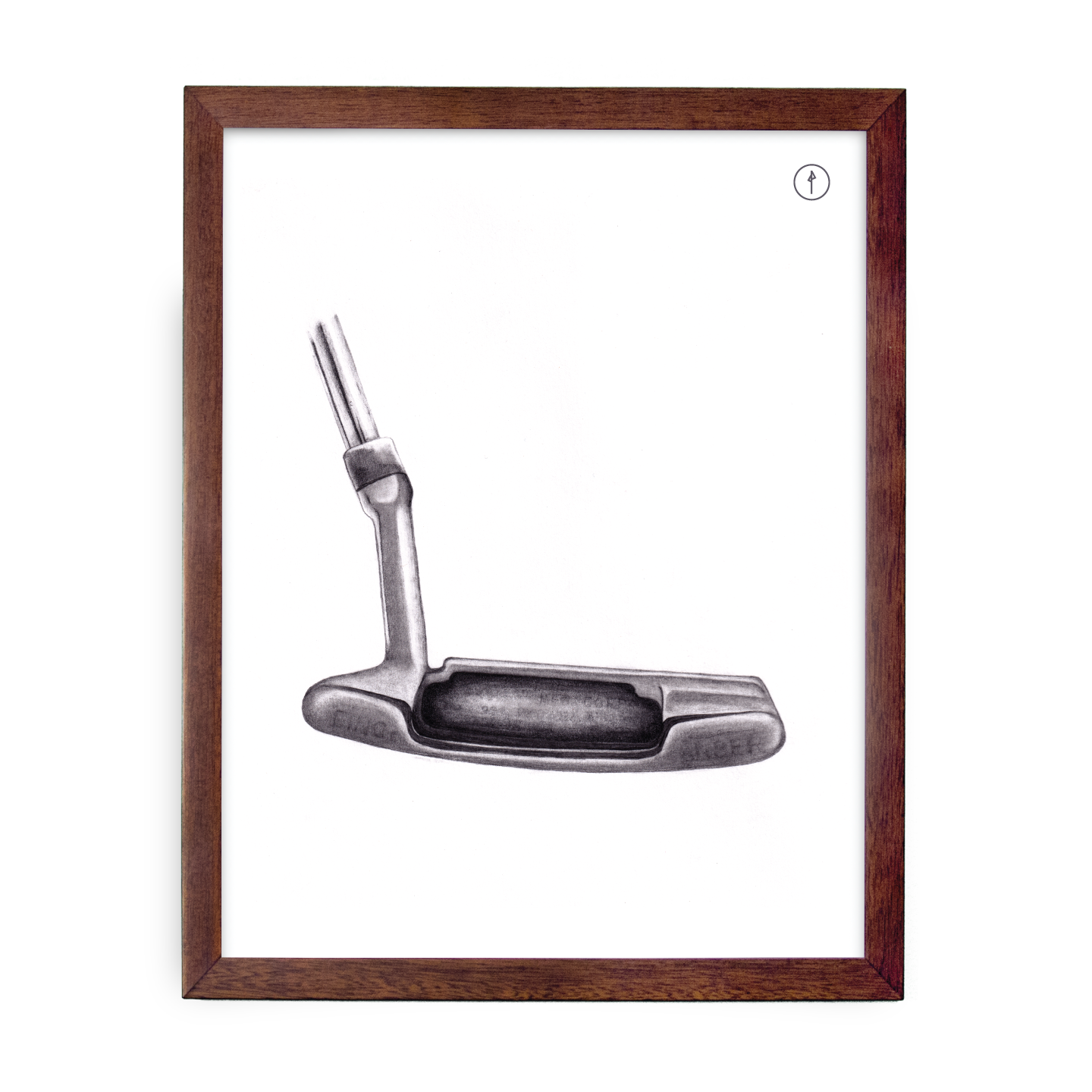 Vintage Putter - Hand Drawn Graphite - Golf Artwork Print – LIE + LOFT