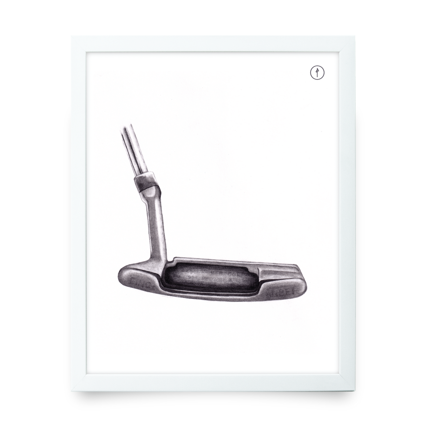 Vintage Putter - Hand Drawn Graphite - Golf Artwork Print – LIE + LOFT