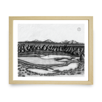 Graphite Drawing - Pronghorn Club (Nicklaus Course)