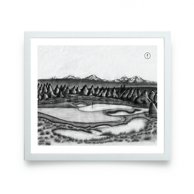 Graphite Drawing - Pronghorn Club (Nicklaus Course)