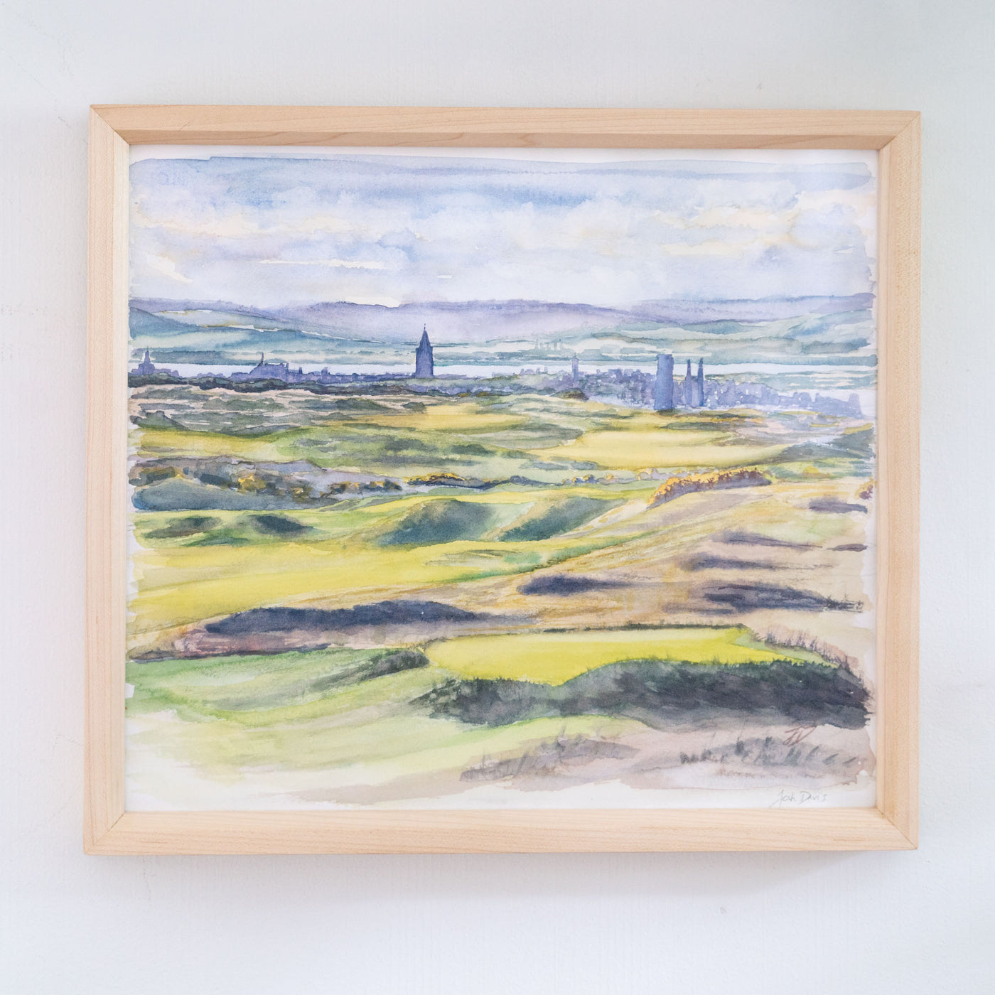 Castle Course at St. Andrews - Original Watercolor Painting