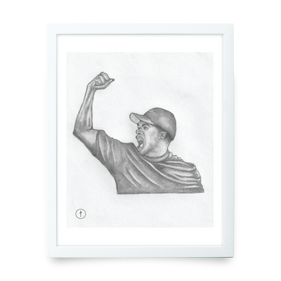 Tiger Woods - Graphite Drawing