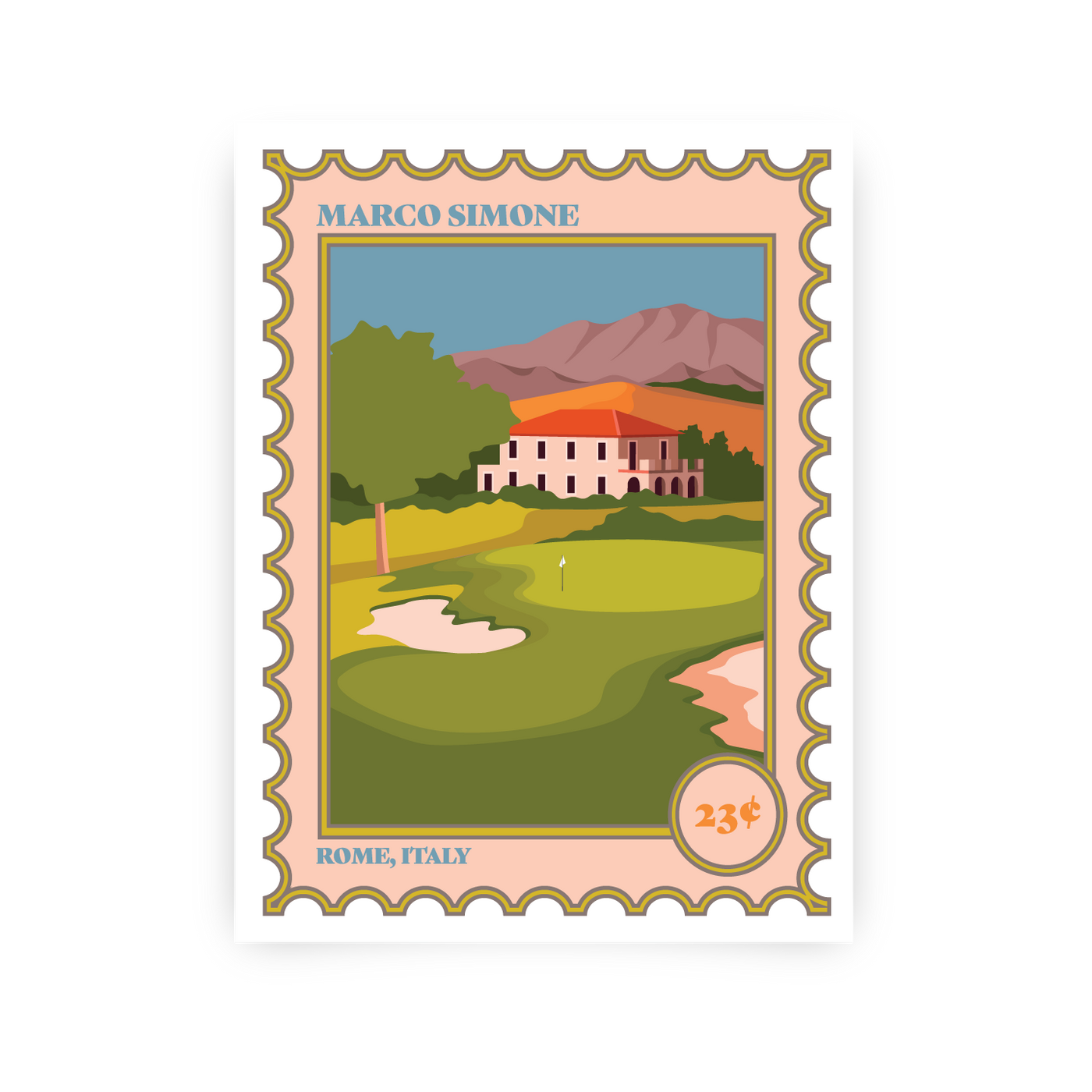 Marco Simone Postage Stamp