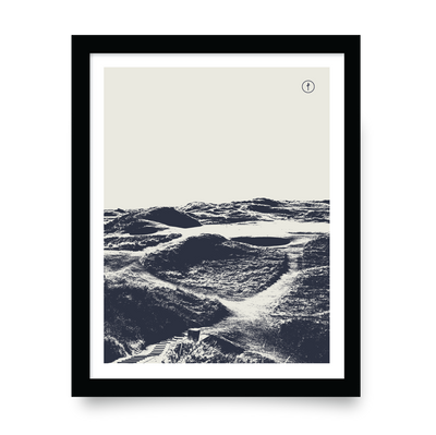 Royal Troon (Monochrome Illustration - Navy)