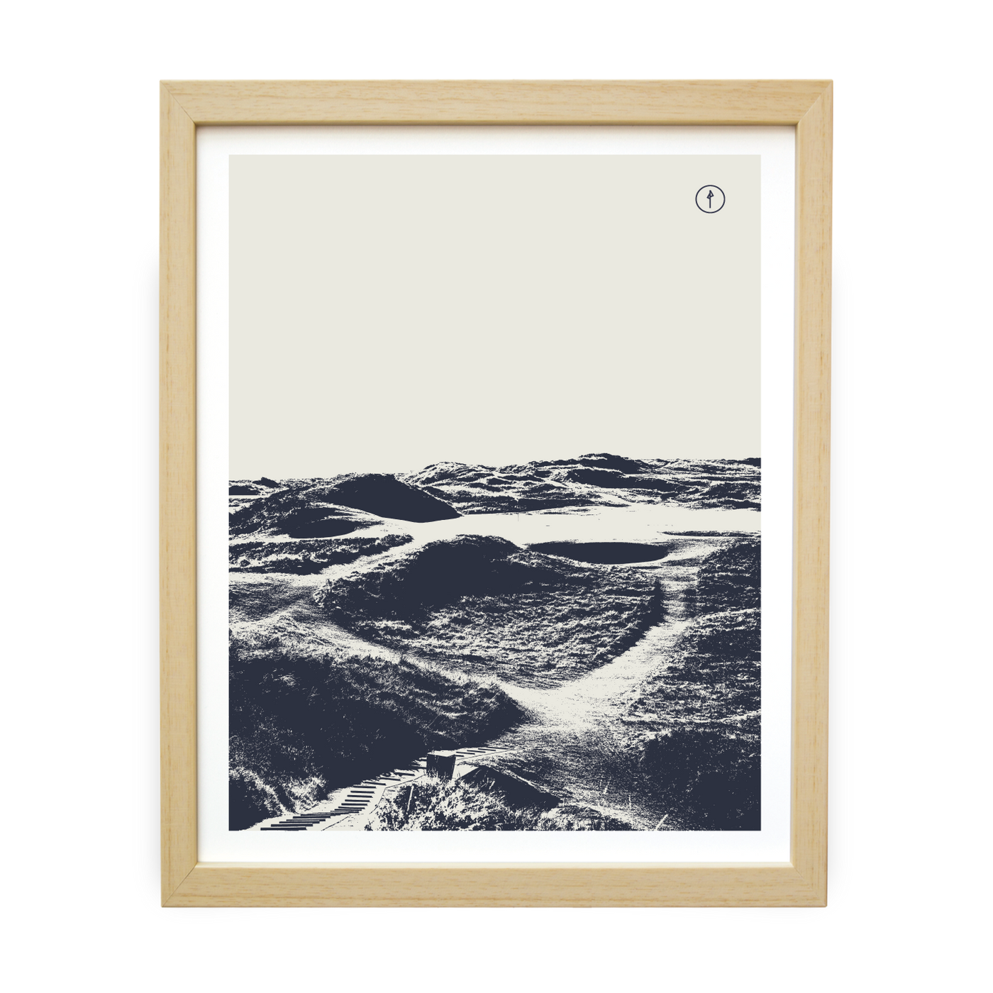 Royal Troon (Monochrome Illustration - Navy)