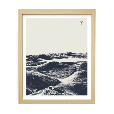 Royal Troon (Monochrome Illustration - Navy)