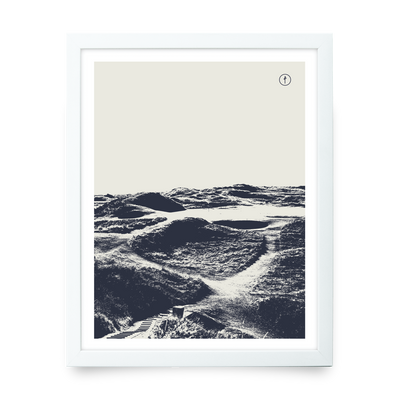 Royal Troon (Monochrome Illustration - Navy)