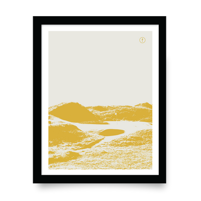 Royal Troon (Monochrome Illustration - Yellow)