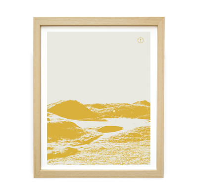 Royal Troon (Monochrome Illustration - Yellow)