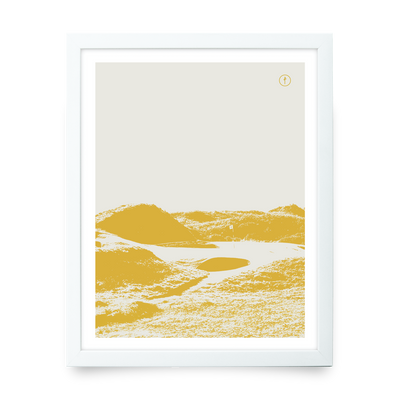 Royal Troon (Monochrome Illustration - Yellow)