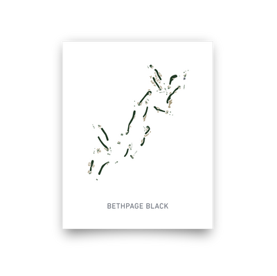 Golf Art - Bethpage Black Giclée Print (No Frame)