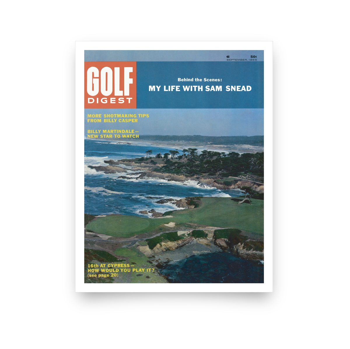 Cypress Point Golf Digest Cover Print