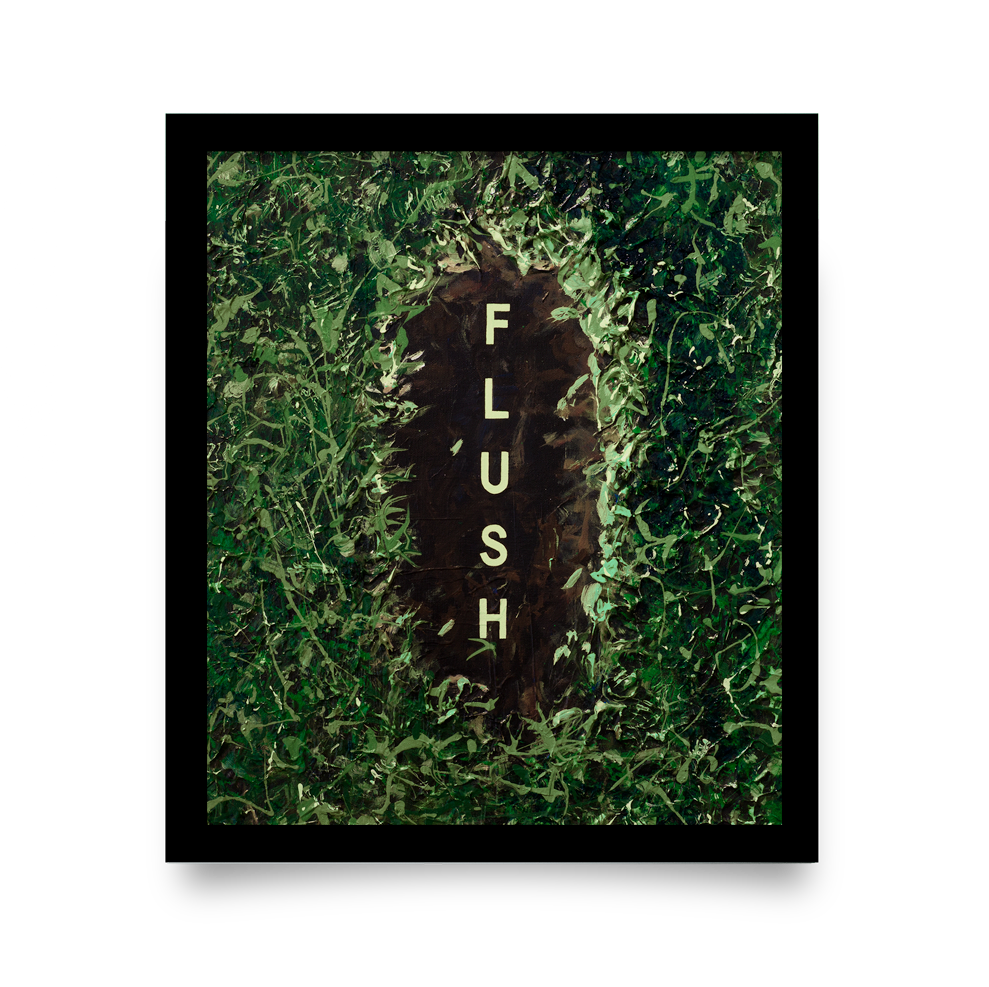 Golf Art - Flush Giclée Print (Black Wood Frame)