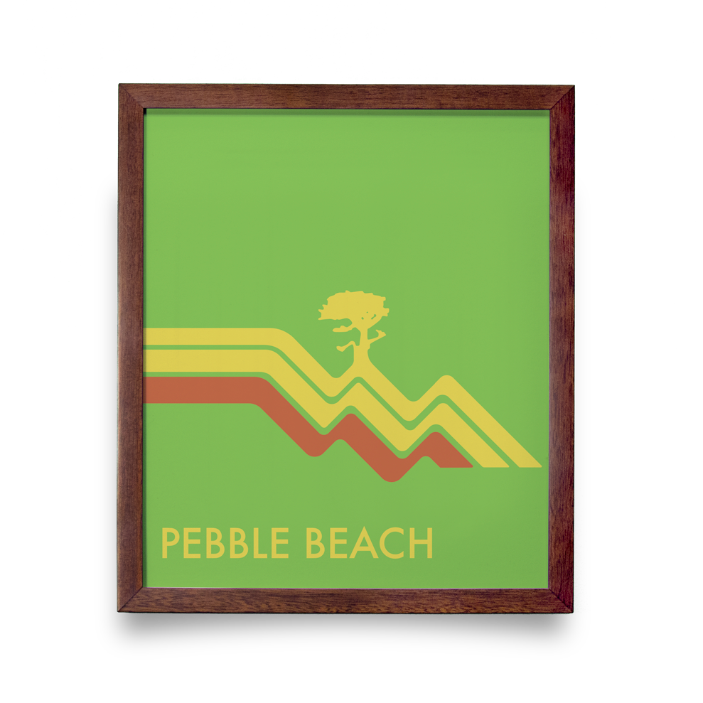 Pebble Beach Waves (Green)