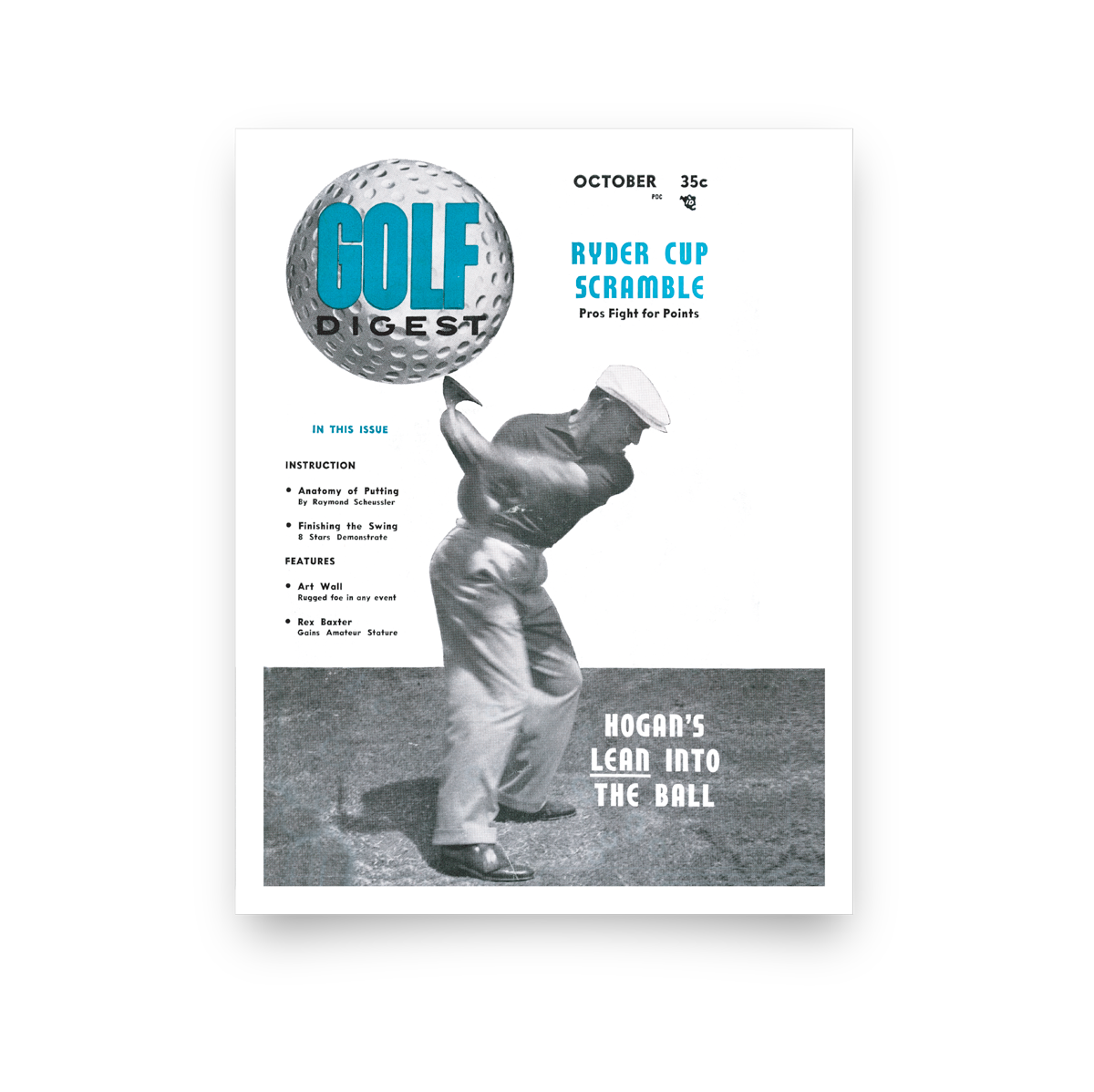 Ben Hogan Golf Digest Cover Print