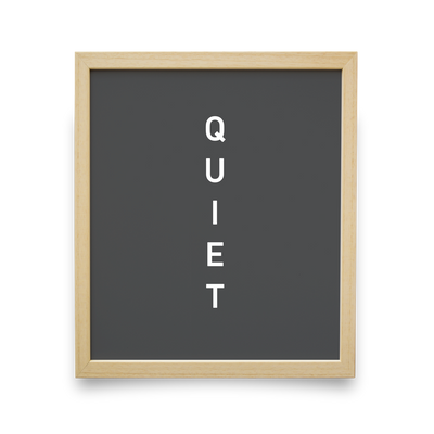 Quiet (Gray)