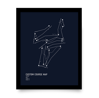 Custom Course Map - Navy Constellation