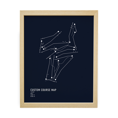 Custom Course Map - Navy Constellation