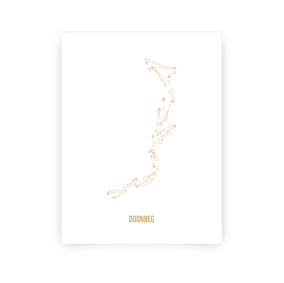 Doonbeg (Gold Collection) - Golf Artwork Print – LIE + LOFT