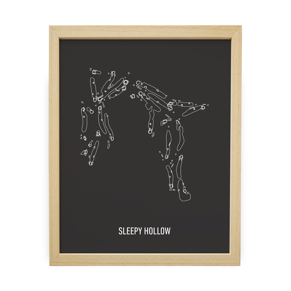 Sleepy Hollow (Greyscale Modern) - Golf Artwork Print – LIE + LOFT
